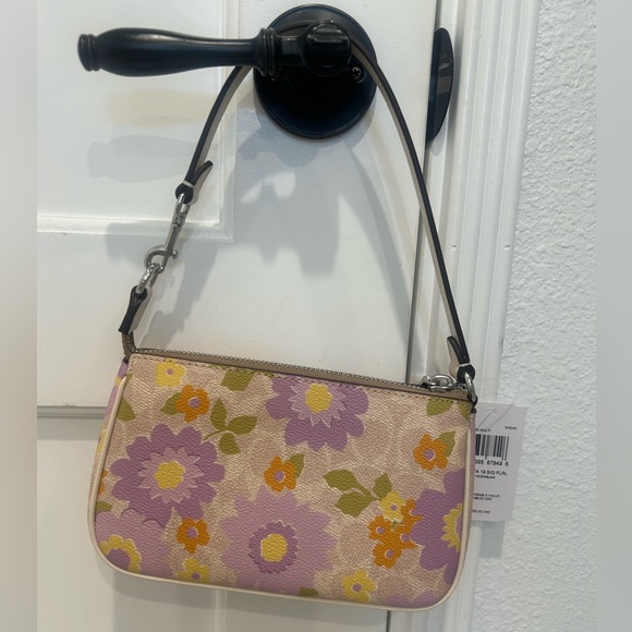 Coach Nolita Signature Floral Beige Mini Bag - Picture 2 of 9